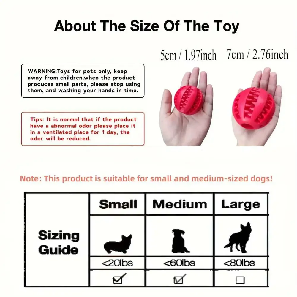 Dog Toy Ball, Nontoxic Bite Resistant Toy Ball for Pet Dogs Puppy Cat, Dog Pet F